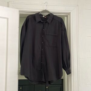 Pilcro Oversized Poplin Button Down Shirt - Anthropologie